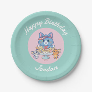 Anime Tom, Jerry, and Tuffy Dessert Parlour Paper Plate