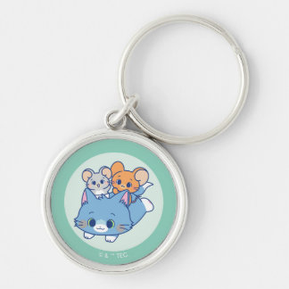 Anime Tom, Jerry, and Tuffy Key Ring