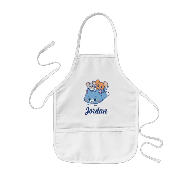 Anime Tom, Jerry, and Tuffy Kids Apron (Front)