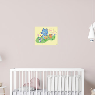 Anime Tom, Jerry, and Tuffy Picnic Poster