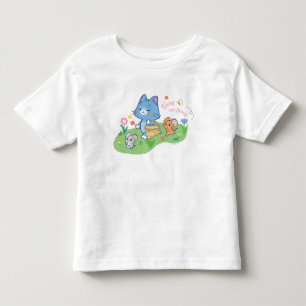 Anime Tom, Jerry, and Tuffy Picnic Toddler T-Shirt