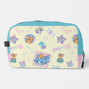 Anime Tom, Jerry, and Tuffy Playtime Pattern Dopp Kit