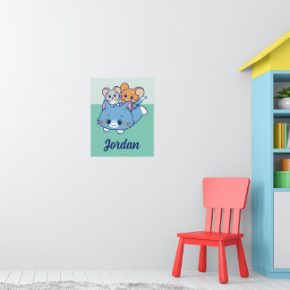 Anime Tom, Jerry, and Tuffy Poster