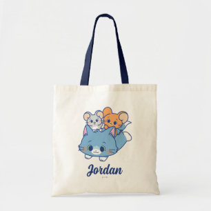 Anime Tom, Jerry, and Tuffy Tote Bag