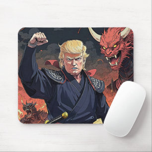 Anime Trump - Fist Raised Mouse Mat