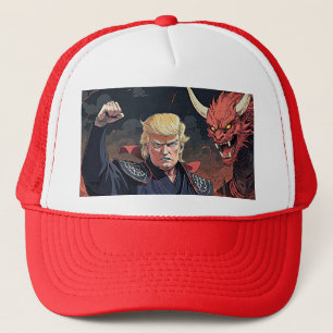 Anime Trump - Fist Raised Trucker Hat