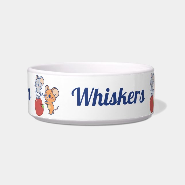 Anime Tuffy and Jerry Apple Rolling Bowl (Front)
