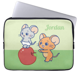 Anime Tuffy and Jerry Apple Rolling Laptop Sleeve
