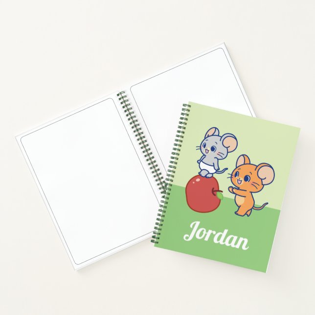 Anime Tuffy and Jerry Apple Rolling Notebook (Inside)