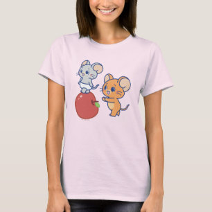 Anime Tuffy and Jerry Apple Rolling T-Shirt