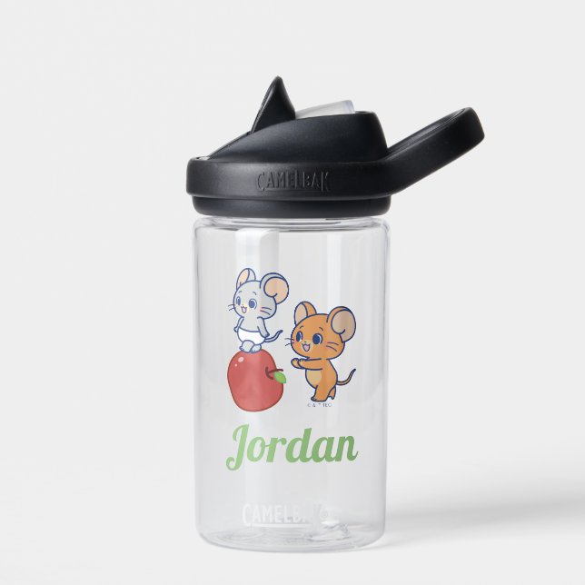 Anime Tuffy and Jerry Apple Rolling Water Bottle (Left)