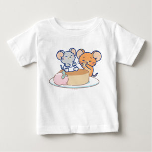 Anime Tuffy and Jerry Cheesecake Baby T-Shirt