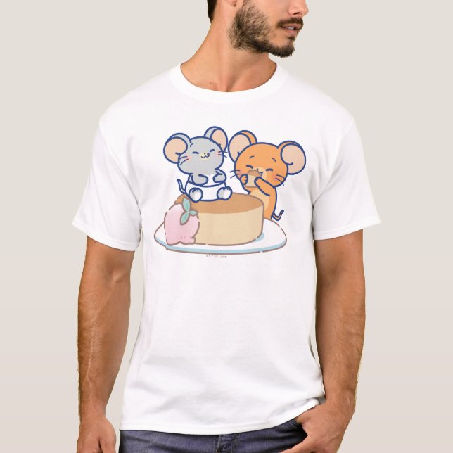 Anime Tuffy and Jerry Cheesecake T-Shirt (Front)