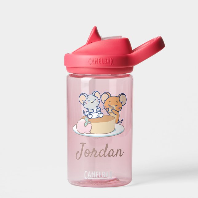 Anime Tuffy and Jerry Cheesecake Water Bottle (Left)