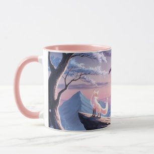 Anime Twilight Spirit Fox Fantasy Mug