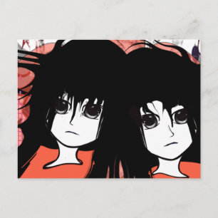 Anime Twins Postcard