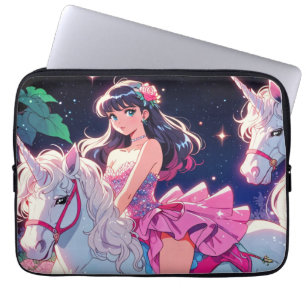 Anime Unicorn Laptop Sleeve