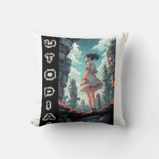 Anime Utopia Into The Future Design Cushion