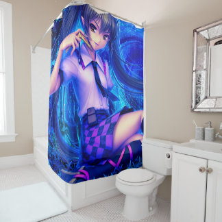 Anime Vampire Girl Shower Curtain