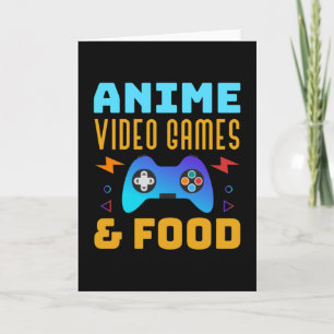 Anime, Video Games & Food Lovely Design Card