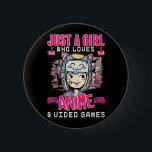 Anime Video Games Girl Otaku Teen Japanese Gaming 6 Cm Round Badge<br><div class="desc">Anime Video Games Girl Otaku Teen Japanese Cute Gaming. Kawaii Ramen and Anime Outfits.</div>