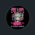 Anime Video Games Girl Otaku Teen Japanese Gaming 6 Cm Round Badge<br><div class="desc">Anime Video Games Girl Otaku Teen Japanese Cute Gaming. Kawaii Ramen and Anime Outfits.</div>