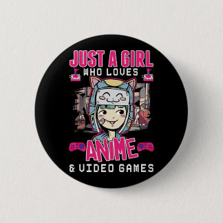 Anime Video Games Girl Otaku Teen Japanese Gaming 6 Cm Round Badge