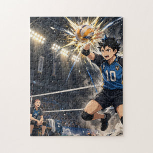 Anime Volleyball Spike Jigsaw Puzzle