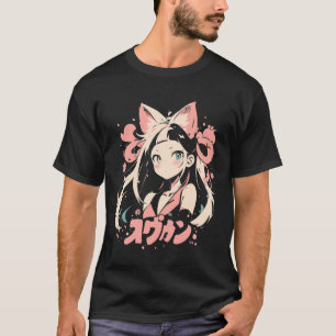 Anime Waifu Cute Anime manga Cat Girl Sweet Retro  T-Shirt