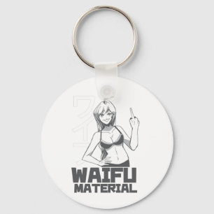 Anime Waifu Key Ring