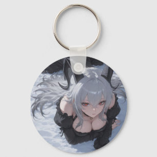 anime waifu key ring