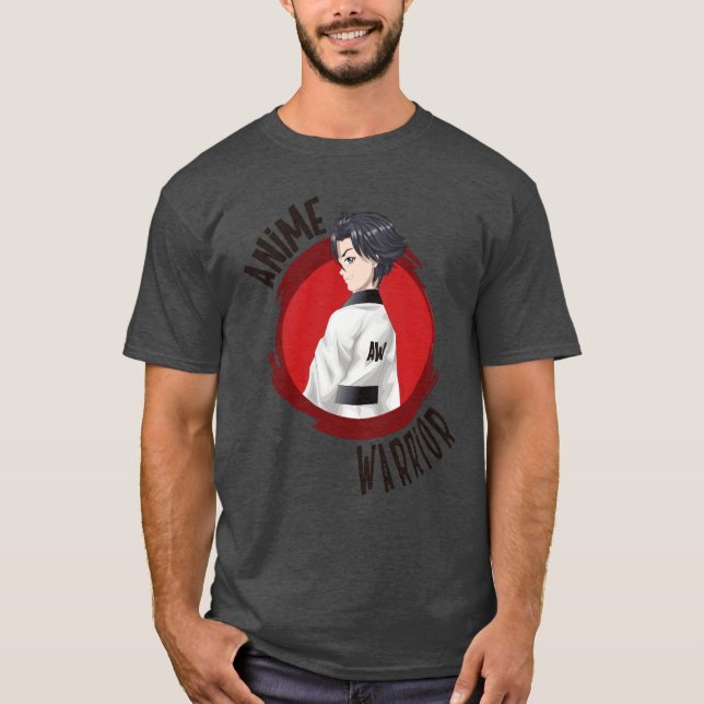 Anime Warrior boy T-Shirt (Front)
