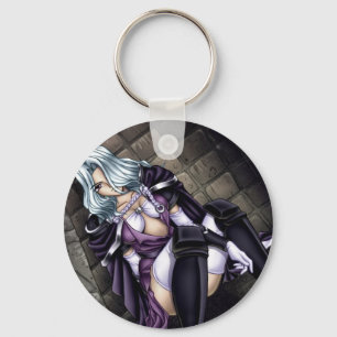 Anime Warrior Girl Key Ring