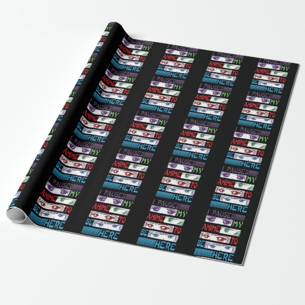 Manga Anime Wrapping Paper Zazzle UK