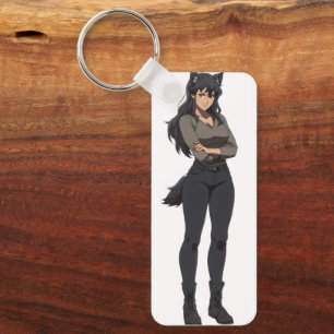 Anime Werewolf Woman Key Ring