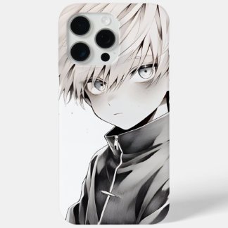 Anime White Hair Character iPhone 15 Pro Max Case