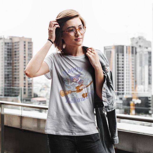 Anime Witch Girl In Broom  T-Shirt (Creator Uploaded)