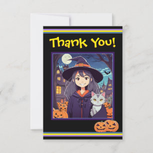 Anime Witch Thank You Card