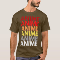 Anime Words on Front Colourful Design of Word Anim