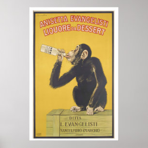 Anis Dessert Liqueur or Anisette Vintage Poster