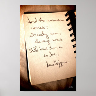 Anis Mojgani Quote [Art Print] Poster