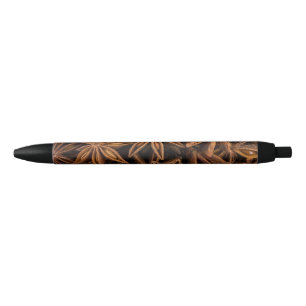 Anise Stars Pattern Black Ink Pen