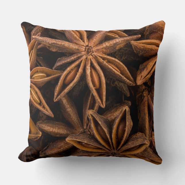 Anise Stars Pattern Cushion (Front)
