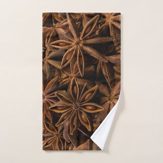 Anise Stars Pattern Hand Towel (Hand Towel)