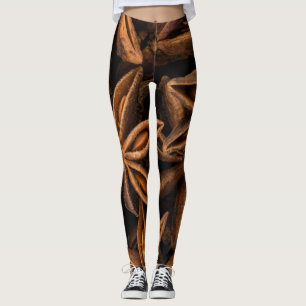 Anise Stars Pattern Leggings