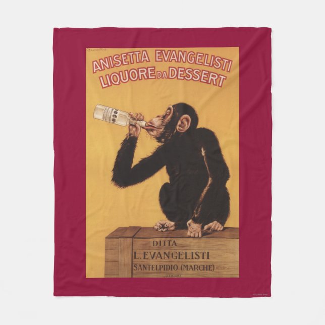 Anisetta Evangelisti Liquore da Dessert Fleece Blanket (Front)