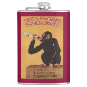 Anisetta Evangelisti Liquore da Dessert Hip Flask