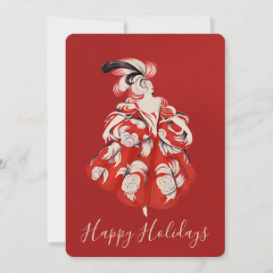Anisette Red Holiday Flat Card