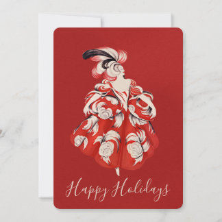Anisette Red Holiday Flat Card