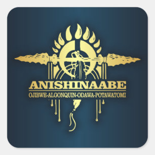 Anishinaabe 2 square sticker